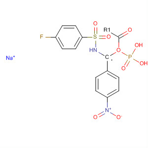 318462-31-6  Phosphonic acid, [[[(4-fluorophenyl)sulfonyl]amino]methyl]-,mono(4-nitrophenyl) ester, monosodium salt