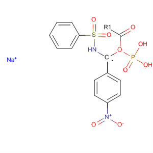 318462-36-1  Phosphonic acid, [[(phenylsulfonyl)amino]methyl]-, mono(4-nitrophenyl)ester, monosodium salt
