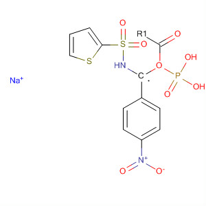318462-44-1  Phosphonic acid, [[(2-thienylsulfonyl)amino]methyl]-,mono(4-nitrophenyl) ester, monosodium salt