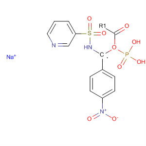 318462-52-1  Phosphonic acid, [[(3-pyridinylsulfonyl)amino]methyl]-,mono(4-nitrophenyl) ester, monosodium salt