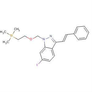 319472-91-8  1H-Indazole,6-iodo-3-[(1E)-2-phenylethenyl]-1-[[2-(trimethylsilyl)ethoxy]methyl]-