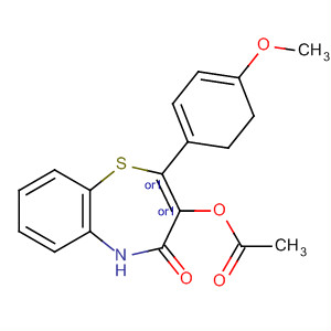 31955-24-5  1,5-Benzothiazepin-4(5H)-one,3-(acetyloxy)-2,3-dihydro-2-(4-methoxyphenyl)-, cis-