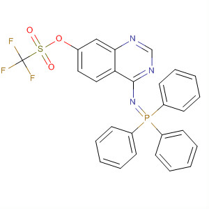 320366-35-6  Methanesulfonic acid, trifluoro-,4-[(triphenylphosphoranylidene)amino]-7-quinazolinyl ester