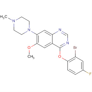 320366-53-8  Chinazolina,4-(2-bromo-4-fluorofenoksy)-6-metoksy-7-(4-metylo-1-piperazynylo)-