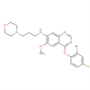 320366-55-0  7-Quinazolinamine,4-(2-bromo-4-fluorophenoxy)-6-methoxy-N-[3-(4-morpholinyl)propyl]-