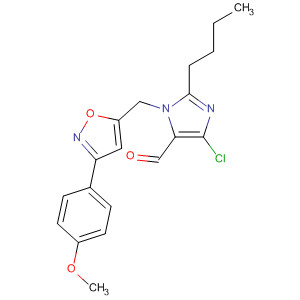 321184-55-8  1H-Imidazole-5-carboxaldehyde,2-butyl-4-chloro-1-[[3-(4-methoxyphenyl)-5-isoxazolyl]methyl]-