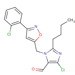 321184-59-2  1H-Imidazole-5-carboxaldehyde,2-butyl-4-chloro-1-[[3-(2-chlorophenyl)-5-isoxazolyl]methyl]-