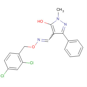 321533-58-8  1H-Pyrazole-4-carboxaldehyde, 5-hydroxy-1-methyl-3-phenyl-,O-[(2,4-dichlorophenyl)methyl]oxime