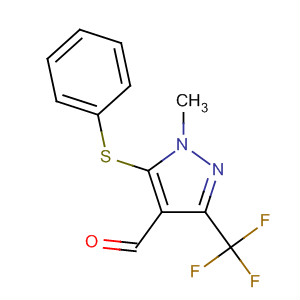 321533-77-1  1H-Pyrazole-4-carboxaldehyde,1-methyl-5-(phenylthio)-3-(trifluoromethyl)-