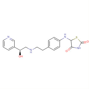 321575-15-9  2,4-Thiazolidinedione,5-[[4-[2-[[(2S)-2-hydroxy-2-(3-pyridinyl)ethyl]amino]ethyl]phenyl]amino]-