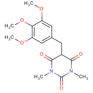 321657-30-1  2,4,6(1H,3H,5H)-Pyrimidinetrione,1,3-dimethyl-5-[(3,4,5-trimethoxyphenyl)methyl]-