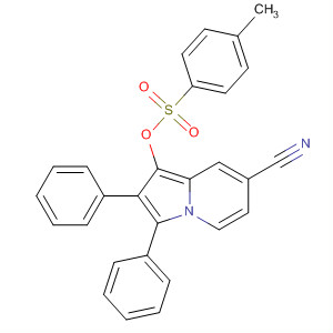 321909-82-4  7-Indolizinecarbonitrile, 1-[[(4-methylphenyl)sulfonyl]oxy]-2,3-diphenyl-