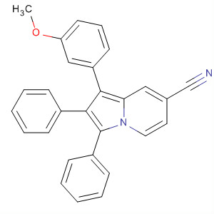 321910-12-7  7-Indolizinecarbonitrile, 1-(3-methoxyphenyl)-2,3-diphenyl-