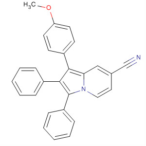 321910-14-9  7-Indolizinecarbonitrile, 1-(4-methoxyphenyl)-2,3-diphenyl-
