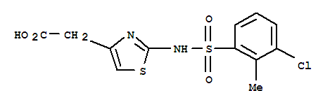 376638-09-4  4-Thiazoleaceticacid, 2-[[(3-chloro-2-methylphenyl)sulfonyl]amino]-