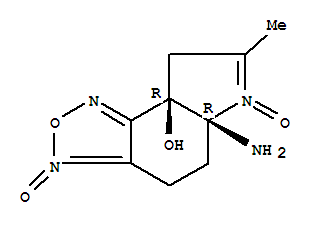 302776-79-0  8aH-Pyrrolo[3,2-e]-2,1,3-benzoxadiazol-8a-ol,5a-amino-4,5,5a,8-tetrahydro-7-methyl-, 3,6-dioxide, (5aR,8aR)-rel-