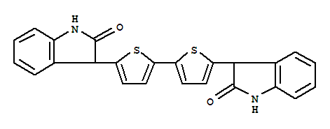 30410-08-3  2H-Indol-2-one,3,3'-[2,2'-bithiophene]-5,5'-diylbis[1,3-dihydro- (9CI)