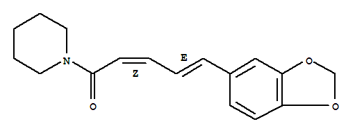 30511-76-3  2,4-Pentadien-1-one,5-(1,3-benzodioxol-5-yl)-1-(1-piperidinyl)-, (2Z,4E)-