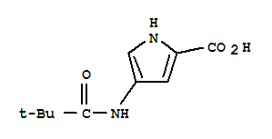 305809-16-9  1H-Pyrrole-2-carboxylicacid, 4-[(2,2-dimethyl-1-oxopropyl)amino]-