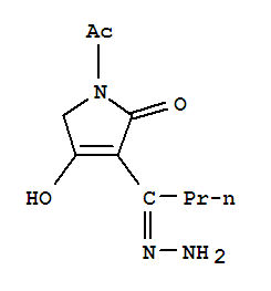306753-97-9  2H-Pyrrol-2-one,1-acetyl-3-(1-hydrazinylidenebutyl)-1,5-dihydro-4-hydroxy-