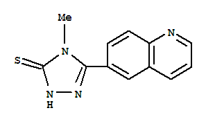 306935-38-6  3H-1,2,4-Triazole-3-thione,2,4-dihydro-4-methyl-5-(6-quinolinyl)- 306935-38-6  3H-1,2,4-Triazole-3-thione,2,4-dihydro-4-methyl-5-(6-quinolinyl)-