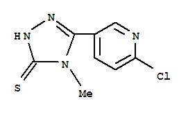 306936-79-8  3H-1,2,4-Triazole-3-thione,5-(6-chloro-3-pyridinyl)-2,4-dihydro-4-methyl- 306936-79-8  3H-1,2,4-Triazole-3-thione,5-(6-chloro-3-pyridinyl)-2,4-dihydro-4-methyl-