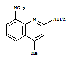 31128-03-7  2-Quinolinamine,4-methyl-8-nitro-N-phenyl-