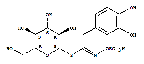 31297-64-0  b-D-Glucopyranose, 1-thio-,1-[3,4-dihydroxy-N-(sulfooxy)benzeneethanimidate]