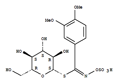 31297-66-2  b-D-Glucopyranose, 1-thio-,1-[3,4-dimethoxy-N-(sulfooxy)benzenecarboximidate] (9CI)