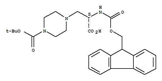 313052-20-9  1-Piperazinepropanoicacid, 4-[(1,1-dimethylethoxy)carbonyl]-a-[[(9H-fluoren-9-ylmethoxy)carbonyl]amino]-, (aS)-