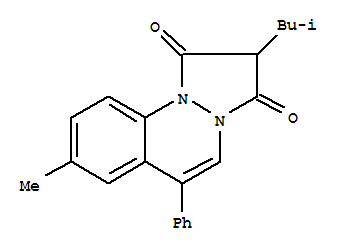 31688-38-7  1H-Pyrazolo[1,2-a]cinnoline-1,3(2H)-dione,8-methyl-2-(2-methylpropyl)-6-phenyl-