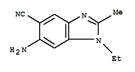 3182-09-0  1H-Benzimidazole-5-carbonitrile,6-amino-1-ethyl-2-methyl-