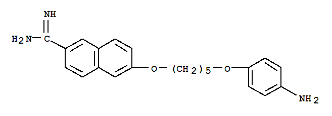 32048-13-8  2-Naphthalenecarboximidamide,6-[[5-(4-aminophenoxy)pentyl]oxy]-