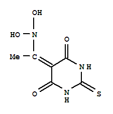 325697-08-3  4,6(1H,5H)-Pyrimidinedione,dihydro-5-(1-nitroethylidene)-2-thioxo- 325697-08-3  4,6(1H,5H)-Pyrimidinedione,dihydro-5-(1-nitroethylidene)-2-thioxo-