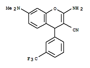 331859-86-0  4H-1-Benzopyran-3-carbonitrile,2-amino-7-(dimethylamino)-4-[3-(trifluoromethyl)phenyl]-