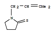 33226-29-8  2-Pyrrolidinethione,1-(3-methyl-2-buten-1-yl)-