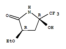 333339-80-3  2-Pyrrolidinone,3-ethoxy-5-hydroxy-5-(trifluoromethyl)-, (3R,5R)-rel-