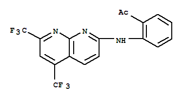 337928-11-7  Ethanone,1-[2-[[5,7-bis(trifluoromethyl)-1,8-naphthyridin-2-yl]amino]phenyl]-
