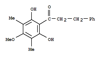 34328-55-7  1-Propanone,1-(2,6-dihydroxy-4-methoxy-3,5-dimethylphenyl)-3-phenyl-