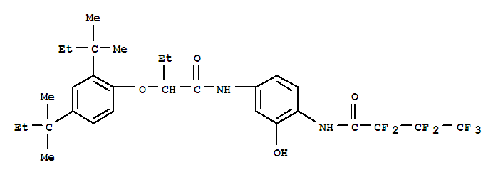 346-10-1  Butanamide,N-[4-[[2-[2,4-bis(1,1-dimethylpropyl)phenoxy]-1-oxobutyl]amino]-2-hydroxyphenyl]-2,2,3,3,4,4,4-heptafluoro-