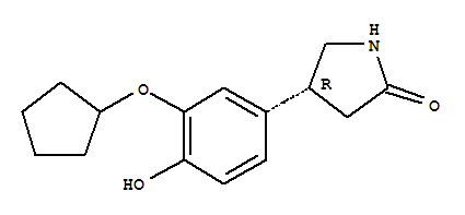 347148-59-8  2-Pyrrolidinone,4-[3-(cyclopentyloxy)-4-hydroxyphenyl]-, (4R)-