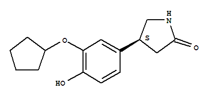 347148-60-1  2-Pyrrolidinone,4-[3-(cyclopentyloxy)-4-hydroxyphenyl]-, (4S)-