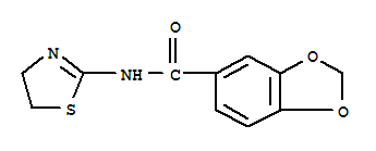 349415-55-0  1,3-Benzodioxole-5-carboxamide,N-(4,5-dihydro-2-thiazolyl)-