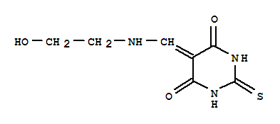 349486-72-2  4,6(1H,5H)-Pyrimidinedione,dihydro-5-[[(2-hydroxyethyl)amino]methylene]-2-thioxo-