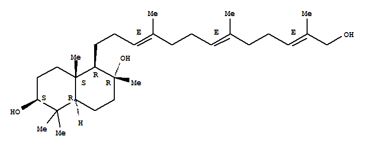 350809-42-6  2,6-Naphthalenediol,decahydro-5-[(3E,7E,11E)-13-hydroxy-4,8,12-trimethyl-3,7,11-tridecatrien-1-yl]-1,1,4a,6-tetramethyl-,(2S,4aS,5R,6R,8aR)-