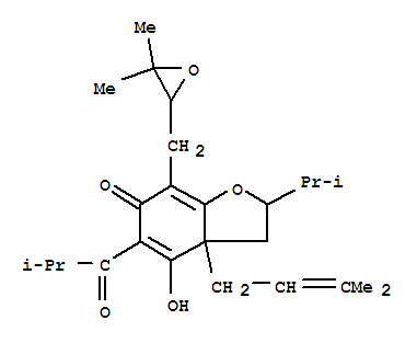 36136-11-5, 6(2H)-Benzofuranone,7-[(3,3-dimethyloxiranyl)methyl]-3,3a ...