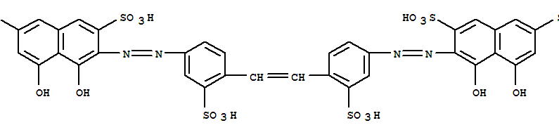 3691-70-1  2,7-Naphthalenedisulfonicacid, 3,3'-[1,2-ethenediylbis[(3-sulfo-4,1-phenylene)azo]]bis[4,5-dihydroxy-(9CI)