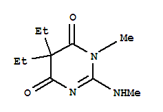 371952-49-7  4,6(1H,5H)-Pyrimidinedione,5,5-diethyl-1-methyl-2-(methylamino)- 371952-49-7  4,6(1H,5H)-Pyrimidinedione,5,5-diethyl-1-methyl-2-(methylamino)-