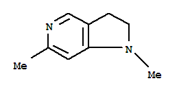 374589-89-6  1H-πυρρολο[3,2-c]πυριδίνη,2,3-διυδρο-1,6-διμεθυλο-· 1H-πυρρολο[3,2-c]πυριδίνη,2,3-διυδρο-1,6-διμεθυλο-(9CI)