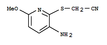 37496-99-4  Acetonitrile,2-[(3-amino-6-methoxy-2-pyridinyl)thio]-